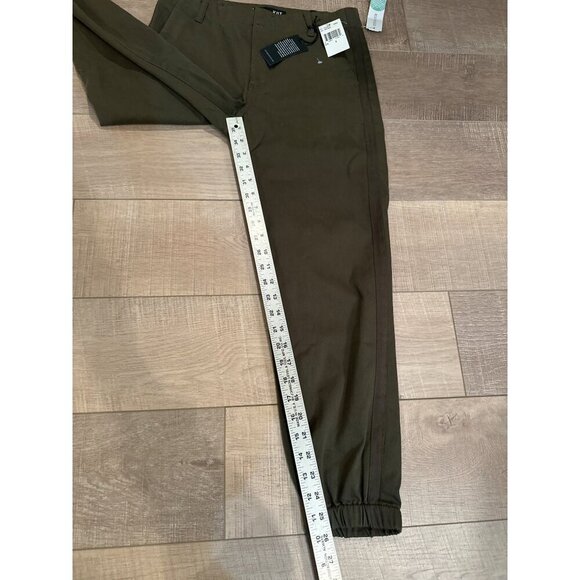 Kut From The Kloth High Rise Army Green Jogger Pants Size 4 With Elastic Cuffs - Picture 2 of 7